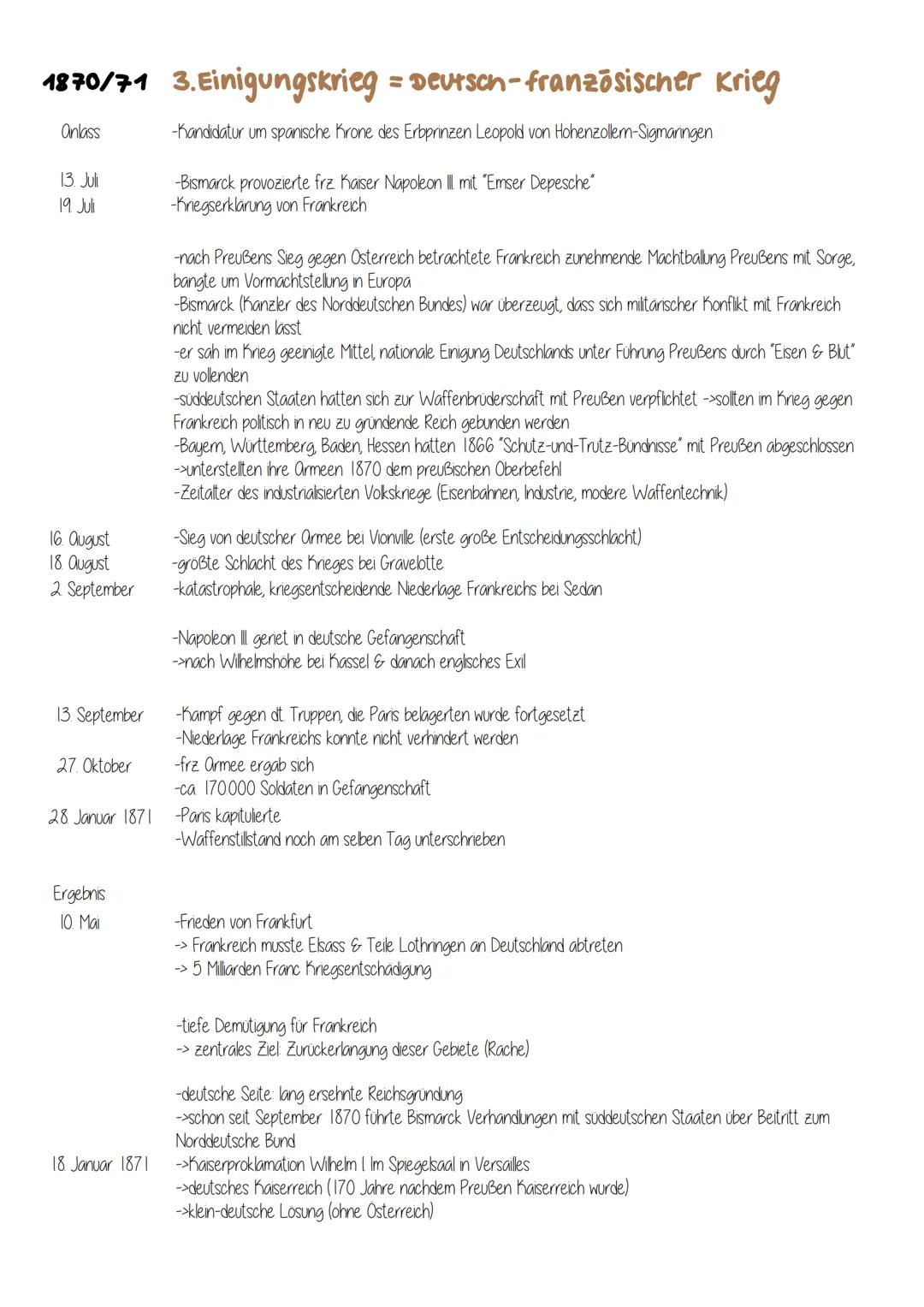 DER WEG ZUR REICHSGRÜNDUNG
1848/49 gescheiterte Revolution von „unten"
1862
23. September
30. September
1864
-nach Niederschlagung der Revol