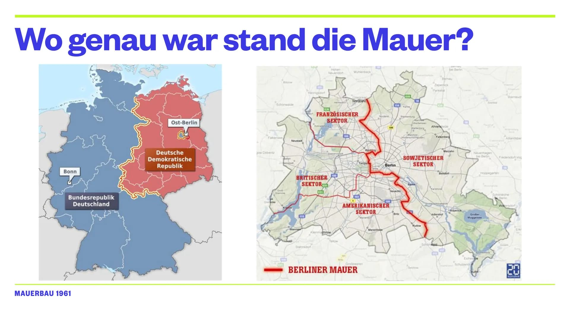 ,,Niemand hat die Absicht, eine Mauer
zu
errichten"
Walter Ulbricht HOE
Mauerbau 1961.
DIANA ALEXAND MENNER
LIZE
IZE Gliederung
●
●
Wie kam 