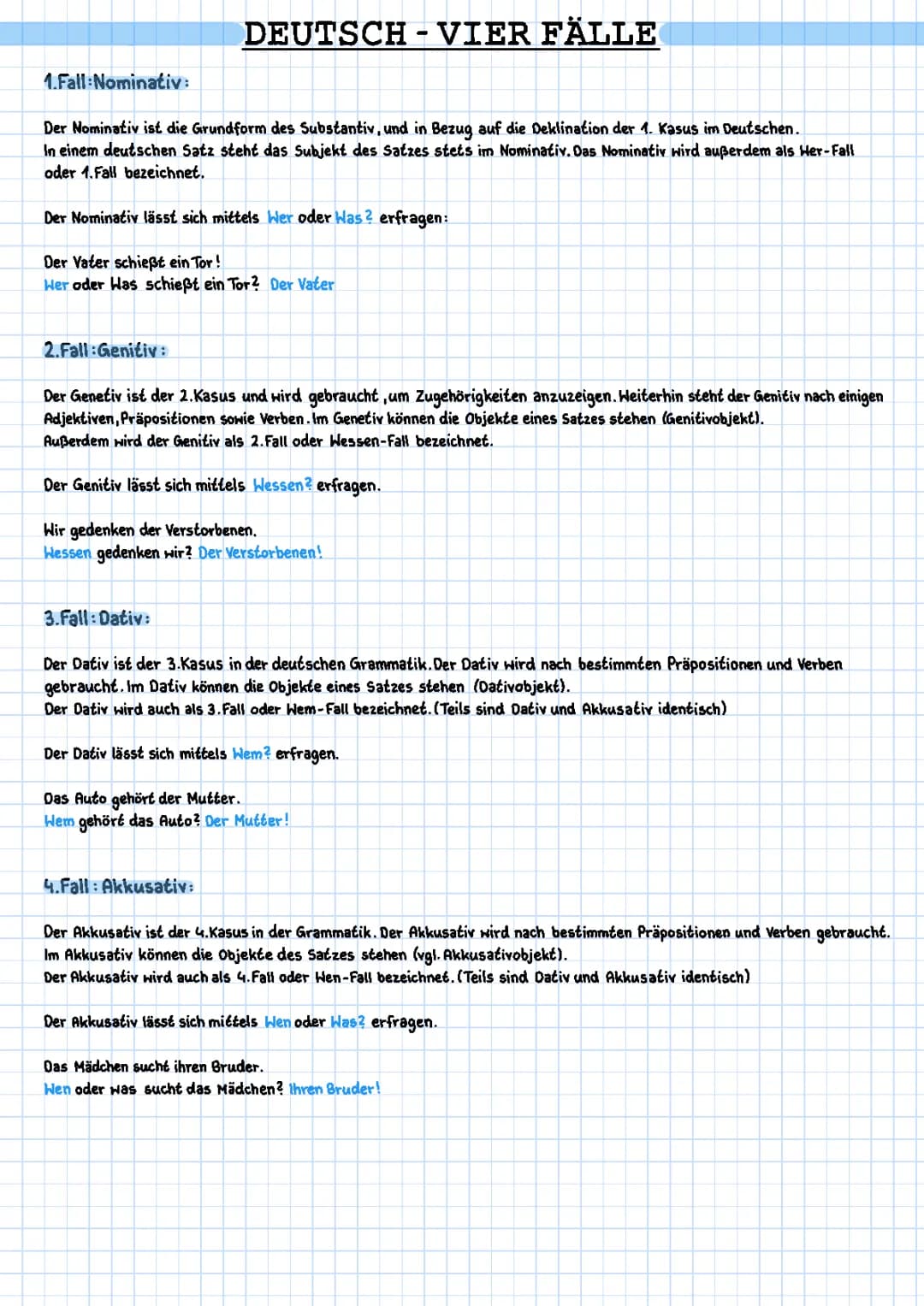 Vier Fälle