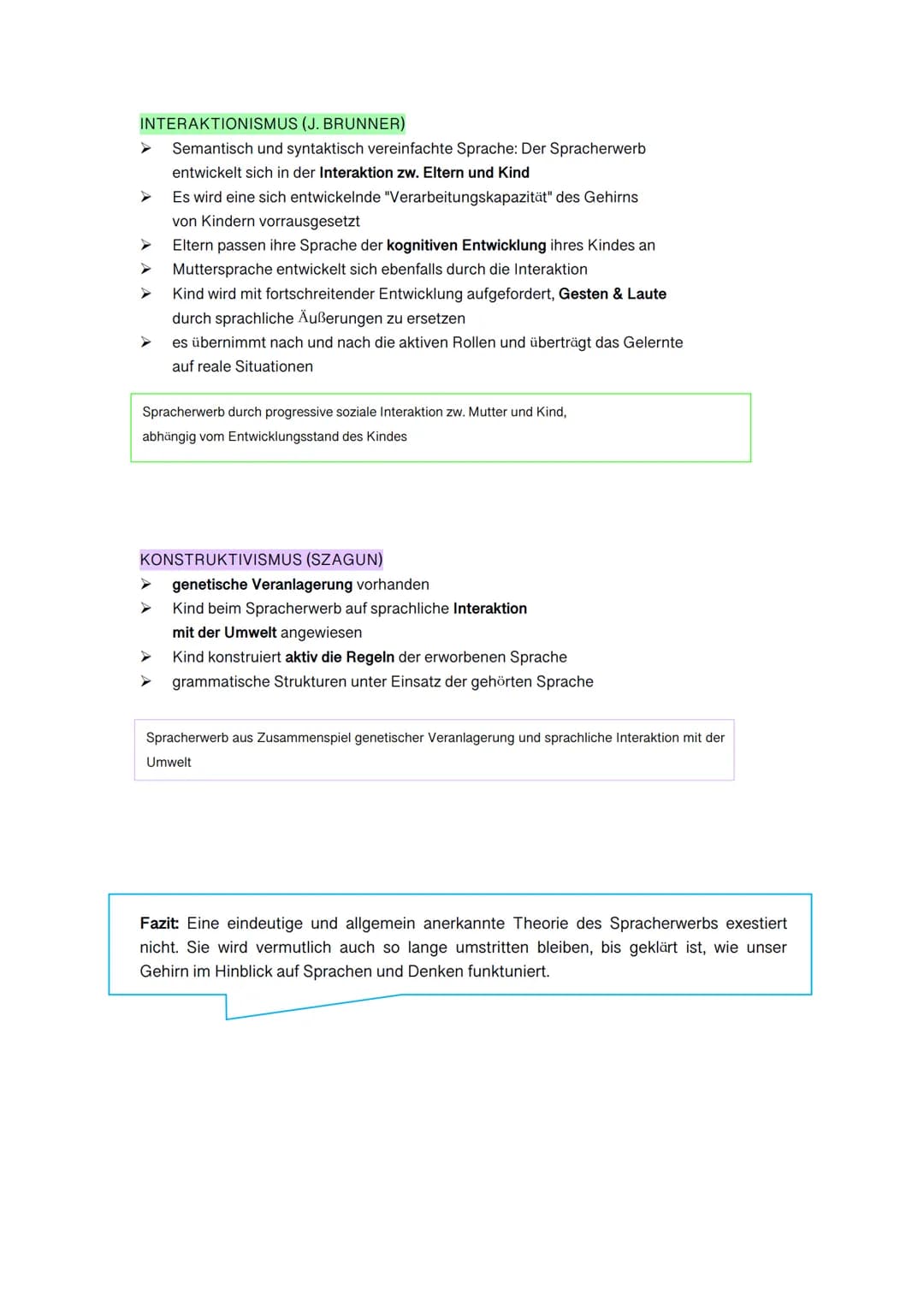 SPRACHERWERBSTHEORIEN
-MODELLE (ONTOGENESE)
Definition: Spracherwerb bedeutet das Erlernen der Regeln der jeweiligen Muttersprache, wie
man 