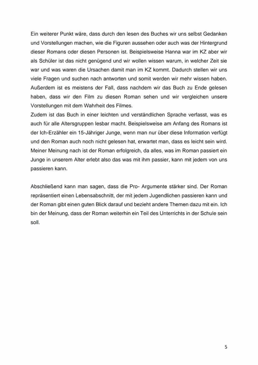Deutsch Portfolio:
Der Vorleser
WA
Bernhard
Schlink
Der Vorleser
Roman Diogenes
Portfolio ,,Der Vorleser"
Lehrkraft:
Schülerin:
Abgabe Termi