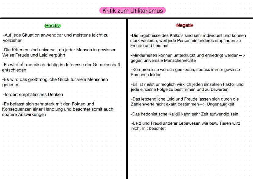 -Utilitarismus Definition-
Utilitarismus nach Bentham
-Der Utilitarismus bezweckt das größtmögliche Glück für die
größtmögliche Anzahl an Pe