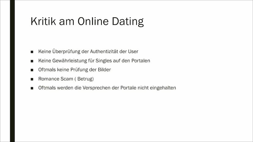 r
ONLINE
DATING
PORTALE
Der neue weg zum idealen Partner?
Viola Gliederung
■ Quality Partner
■
Dating in QualityLand
■ Onlinedating in der j