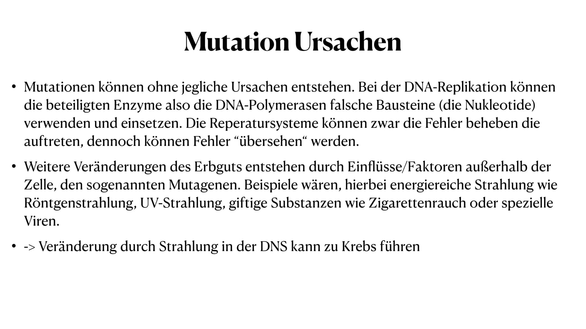 Mutation
Biologie_Lk_12
Julia Said, 23.06.2021 Mutation
Biologie_Lk_12
Julia Said, 23.06.2021 ●
●
●
Gliederung
●
Was sind Mutationen überhau