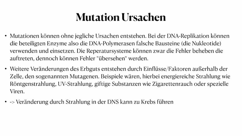Mutation
Biologie_Lk_12
Julia Said, 23.06.2021 Mutation
Biologie_Lk_12
Julia Said, 23.06.2021 ●
●
●
Gliederung
●
Was sind Mutationen überhau