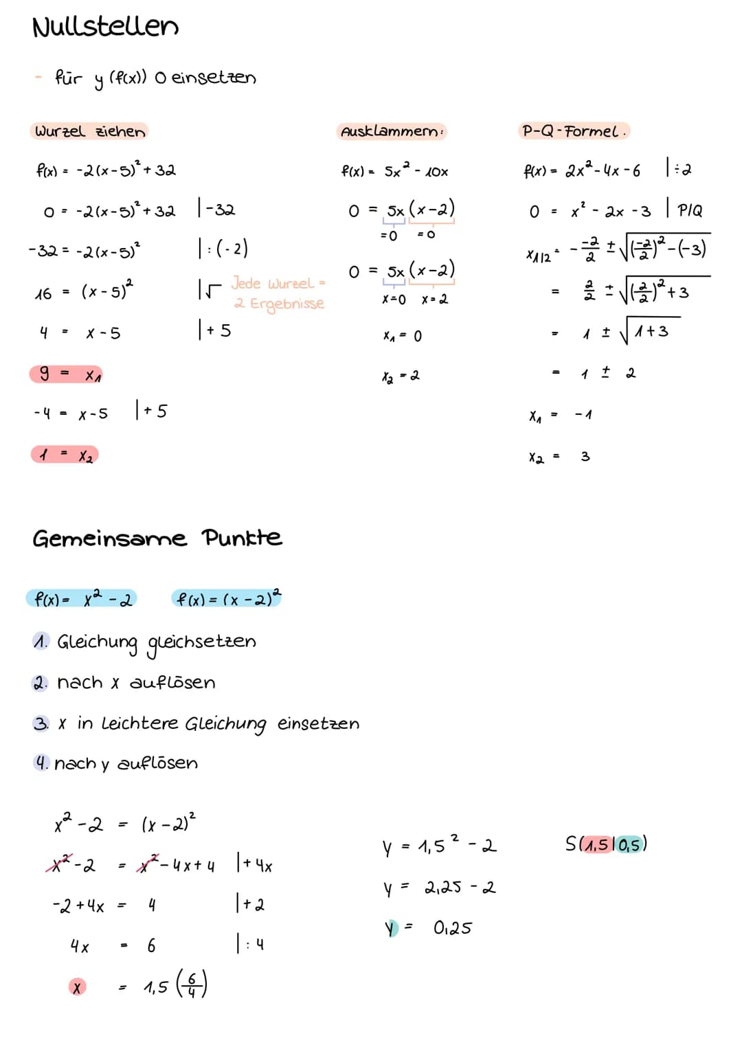 1.
2
3.
4.
2
Potenzfunktionan Uchbersicht
Graph skizzieren + zuordnen + beschreiben
2(x-1)³+1)
Beispiel: f(x) =
Graph spiegeln
Streckung auf