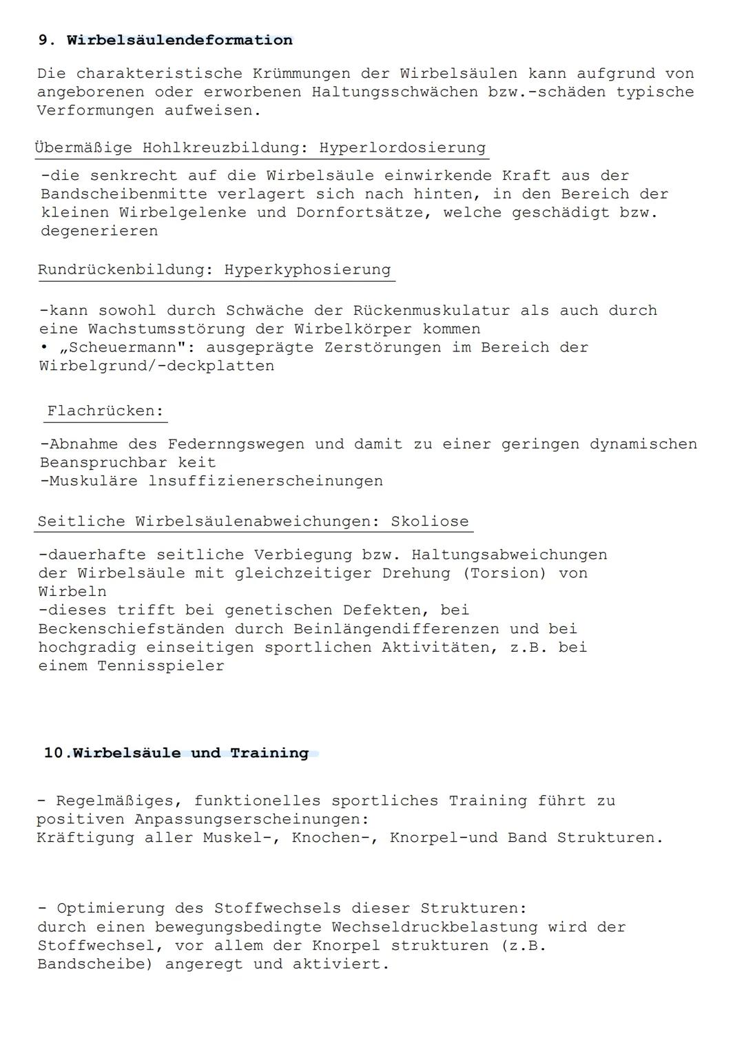 Die Wirbelsäule ist die zentrale bewegliche Achse des Skeletts. Sie
bildet die Basis für die Extremitätenbewegungen und die Haltung des
Kopf
