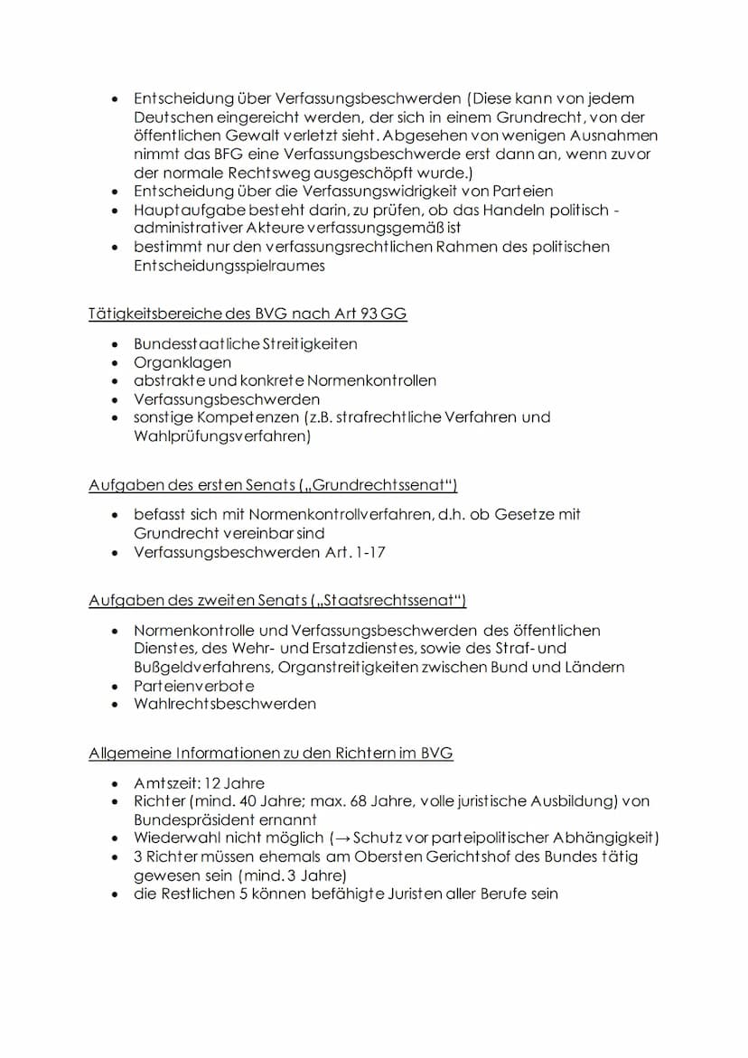 Handout Bundesverfassungsgericht
Bundesverfassungsgericht, was ist das?
Höchstes Gericht in Deutschland
1951 gegründet in Karlsruhe
Gericht 