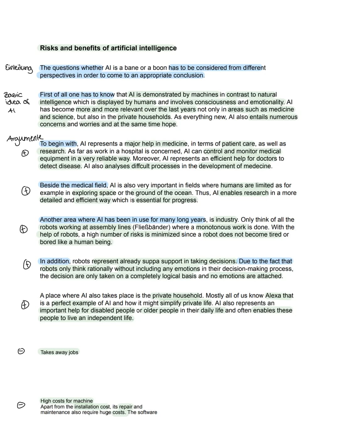 Risks and benefits of artificial intelligence
Einleitung The questions whether Al is a bane or a boon has to be considered from different
pe