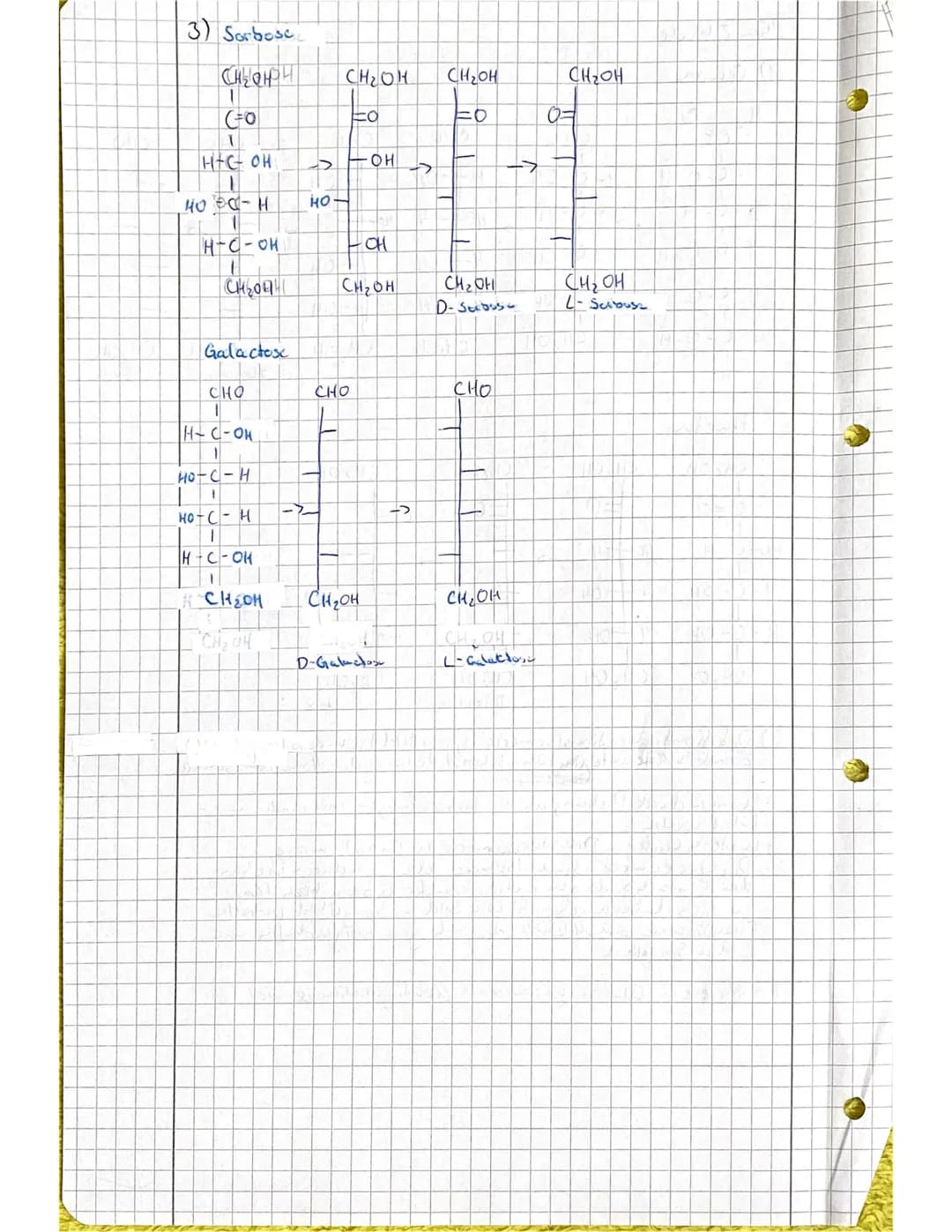 2. Woche
Aufgaben Chemie Boh Klasse 10b
1. Von der Strukturformel zur Fischerprojektion.
Ich habe versucht, die Schritte von der Strukturfor