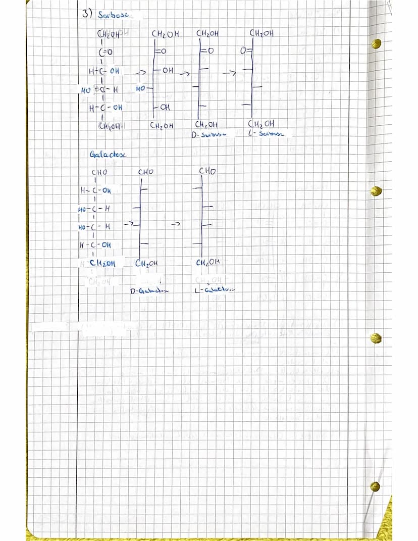 2. Woche
Aufgaben Chemie Boh Klasse 10b
1. Von der Strukturformel zur Fischerprojektion.
Ich habe versucht, die Schritte von der Strukturfor