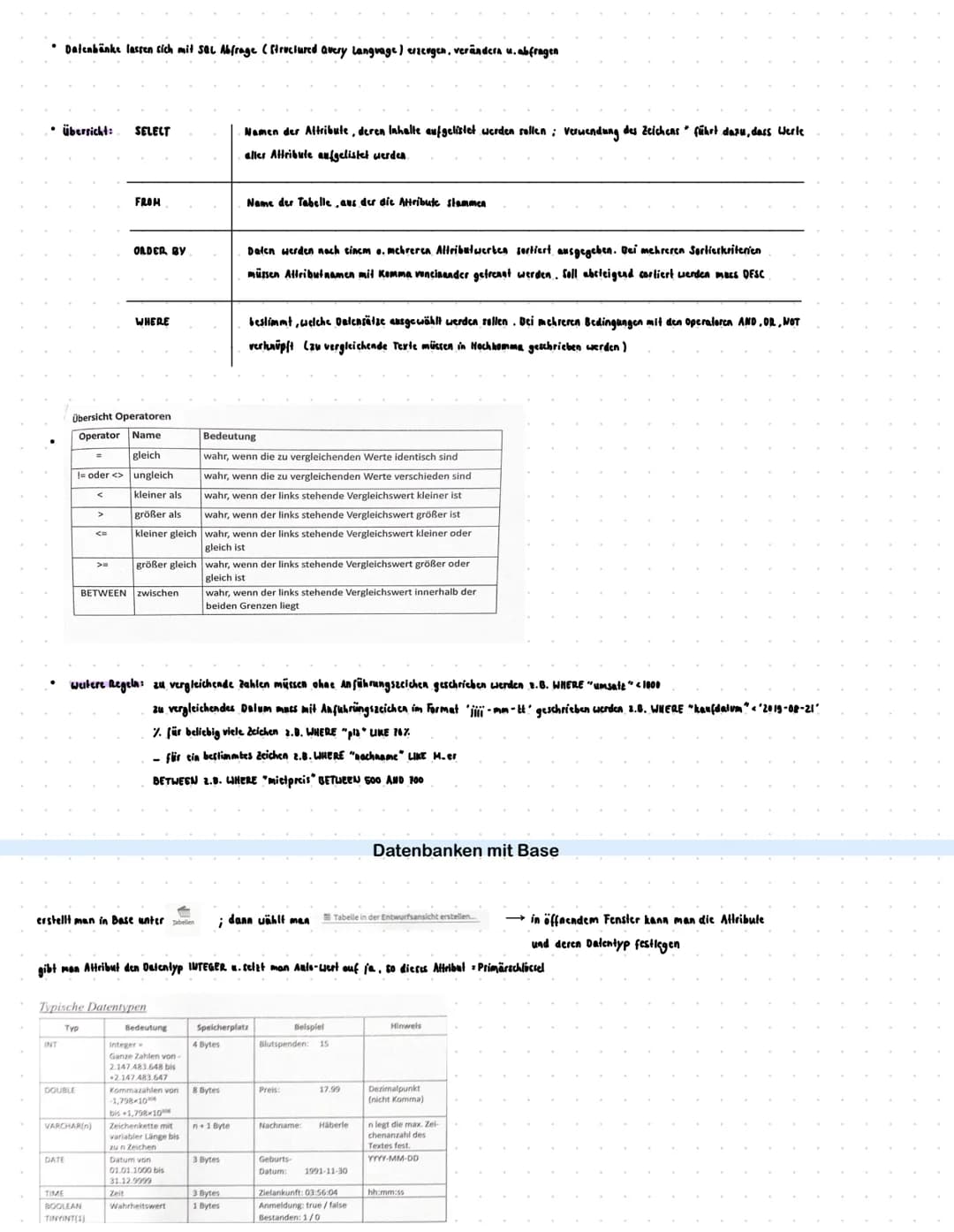 Definition:
Definition:
• elektronisch gespeicherte Sammlung untersch. Daten, die thematisch in einer Form zusammengehören (über versch. Suc