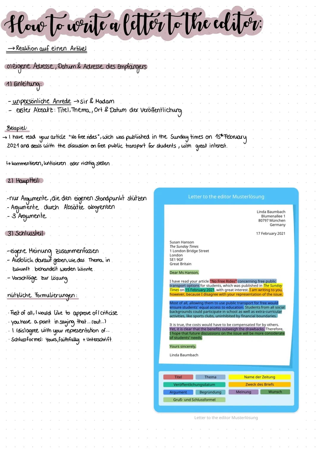 How to write a comment.
(1) Einleitung →
→introduction
...kurz das Thema erläutern-Interesse wecken.
1.Frage, die den Streitpunkt verdeutlic