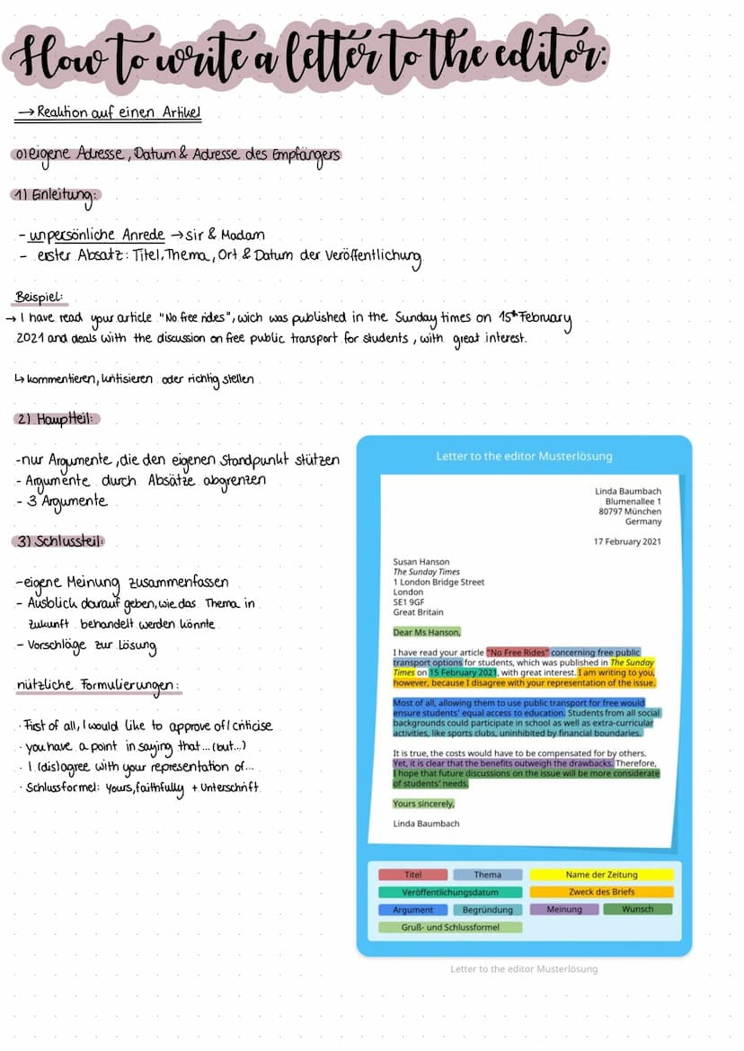 How to write a comment.
(1) Einleitung →
→introduction
...kurz das Thema erläutern-Interesse wecken.
1.Frage, die den Streitpunkt verdeutlic
