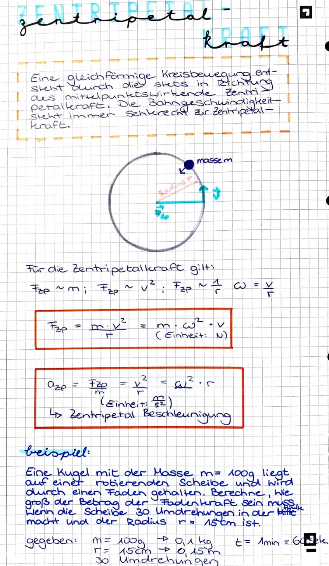 Zentripetalkraft und Zentripetalbeschleunigung: Beispiele, Formeln und Aufgaben