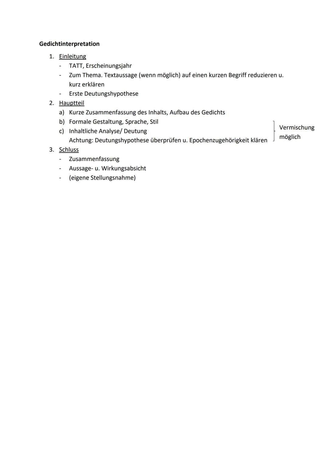 Literarische Erörterung
1. Einleitung
Hinführung zum Thema ("aktueller Aufhänger")
TATT, Erscheinungsjahr, Epoche
Ggf. Begriffserklärung (s.