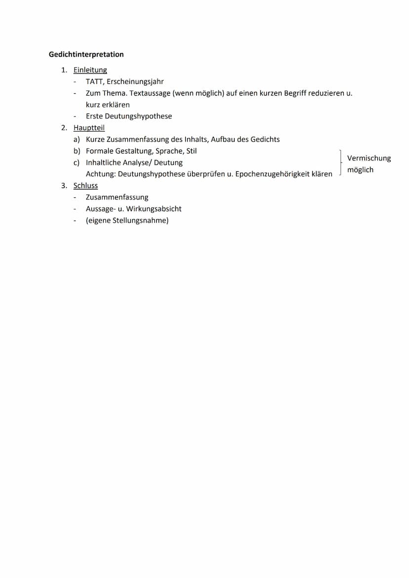 Literarische Erörterung
1. Einleitung
Hinführung zum Thema ("aktueller Aufhänger")
TATT, Erscheinungsjahr, Epoche
Ggf. Begriffserklärung (s.