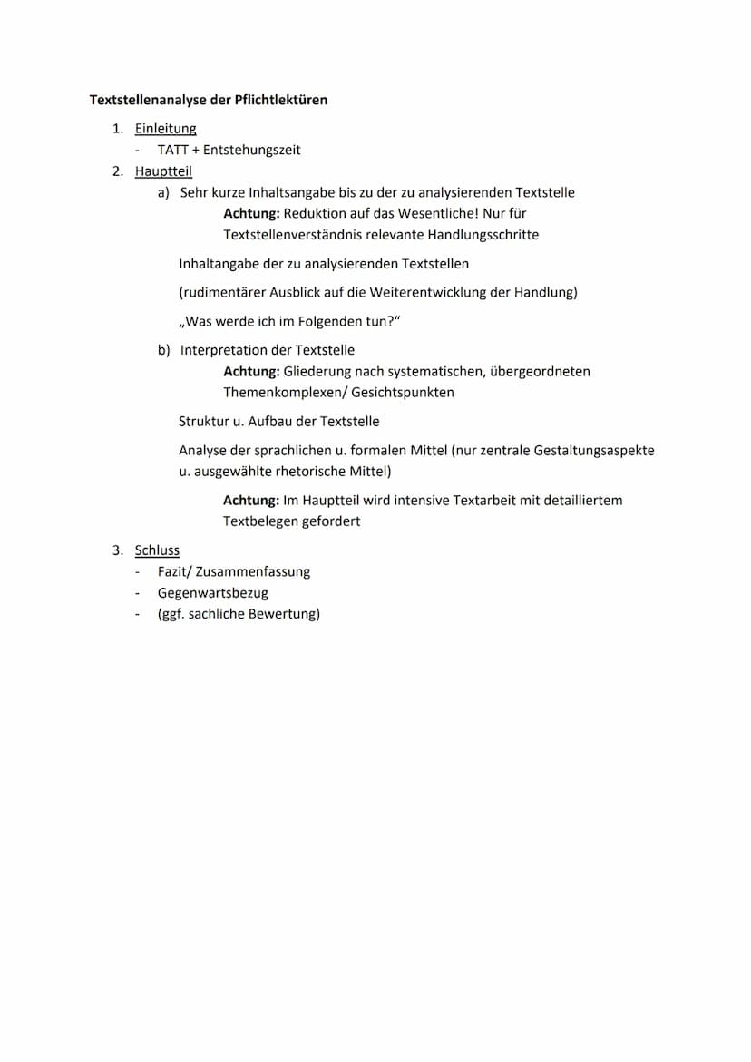 Literarische Erörterung
1. Einleitung
Hinführung zum Thema ("aktueller Aufhänger")
TATT, Erscheinungsjahr, Epoche
Ggf. Begriffserklärung (s.