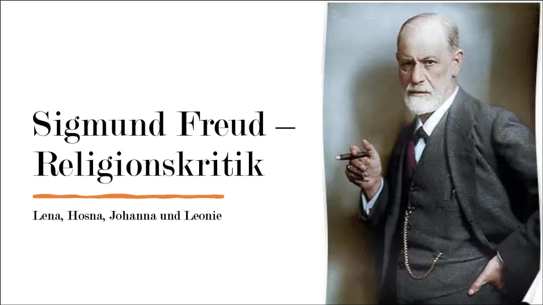 Religionskritik von Sigmund Freud 