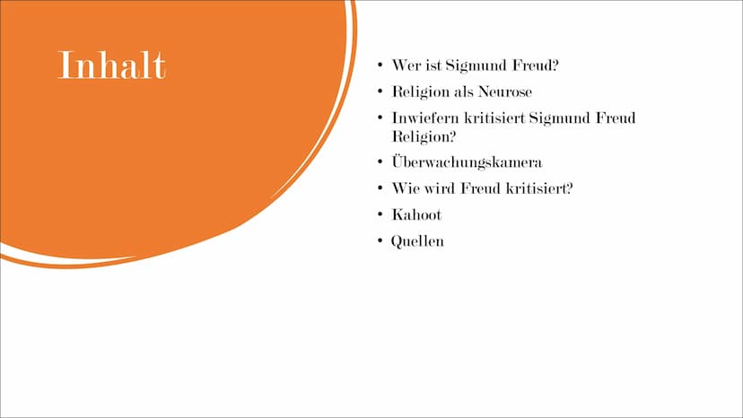 Sigmund Freud –
Religionskritik
Lena, Hosna, Johanna und Leonie Inhalt
• Wer ist Sigmund Freud?
●
●
●
Religion als Neurose
Inwiefern kritisi