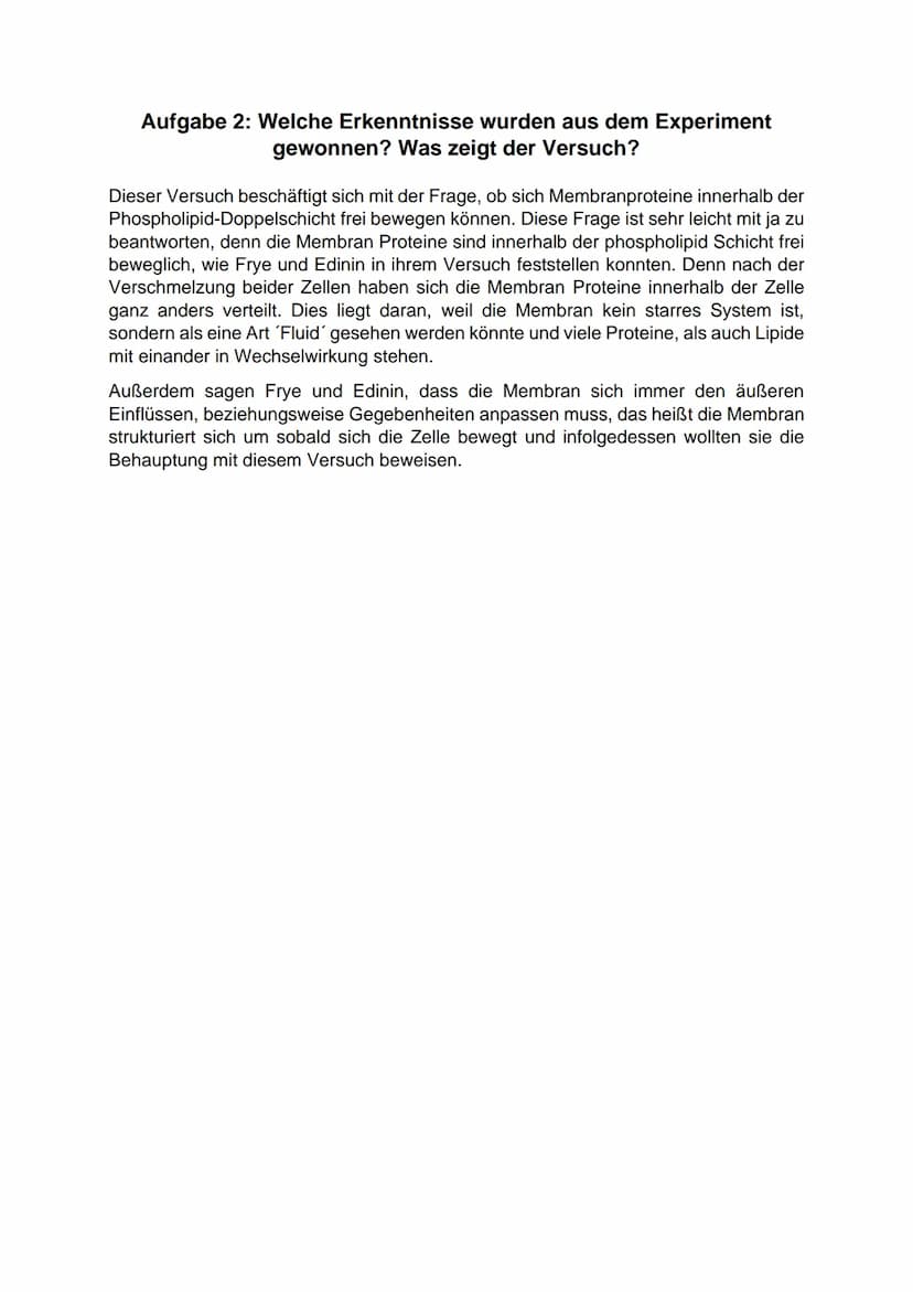 Biologie AA (10.02.21)
Von: Emilia Bogiatzoudis
Aufgabe 1: Erläutere schriftlich den Erkenntniszuwachs innerhalb
der Membranmodelle in Abb. 
