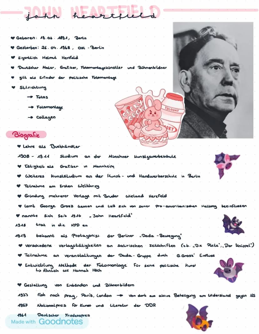 # 2021

John Heartfield

Dadismus

Kunst LK --- OCR Start ---
INHALTSANGABE
John Heart field
Infas über John Heartfield
Biografie
Warum hat 