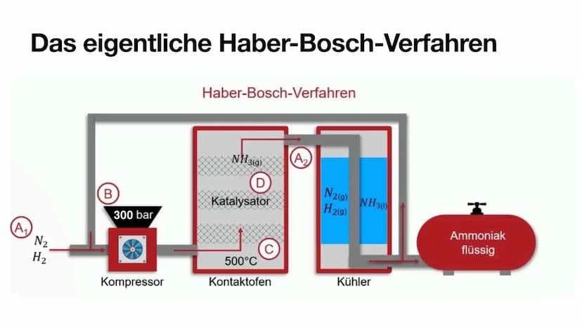 Das Haber-Bosch-Verfahren
H
H
N—H
Von Josh
H
H
N-H Gliederung
• Allgemeine Fakten Haber-Bosch-Verfahren
Herstellung der Edukte
●
• Das eigen