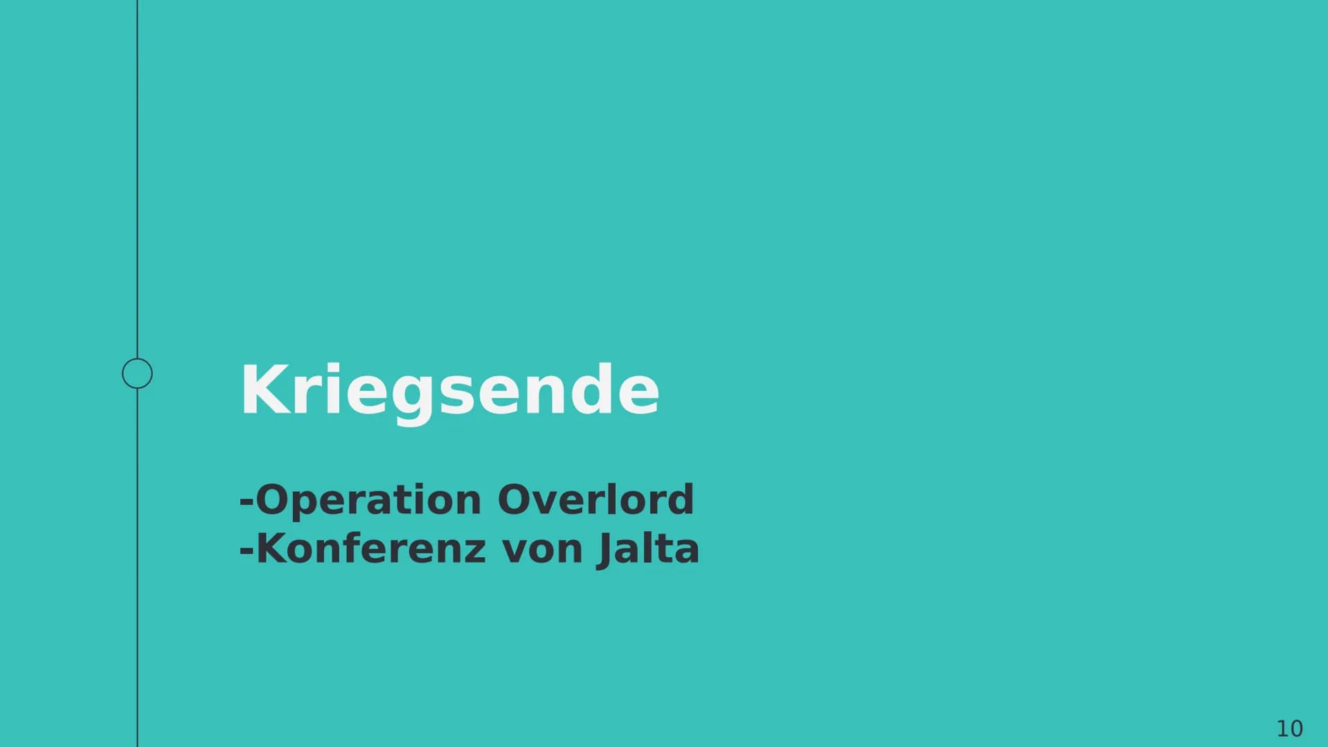 Der Zweite
Weltkrieg
P • Gliederung
O
Vorbereitung
-Vierjahresplan
Verlauf
-Überfall auf Polen
-Westfeldzug
-Luftschlacht um England
-Kriegs