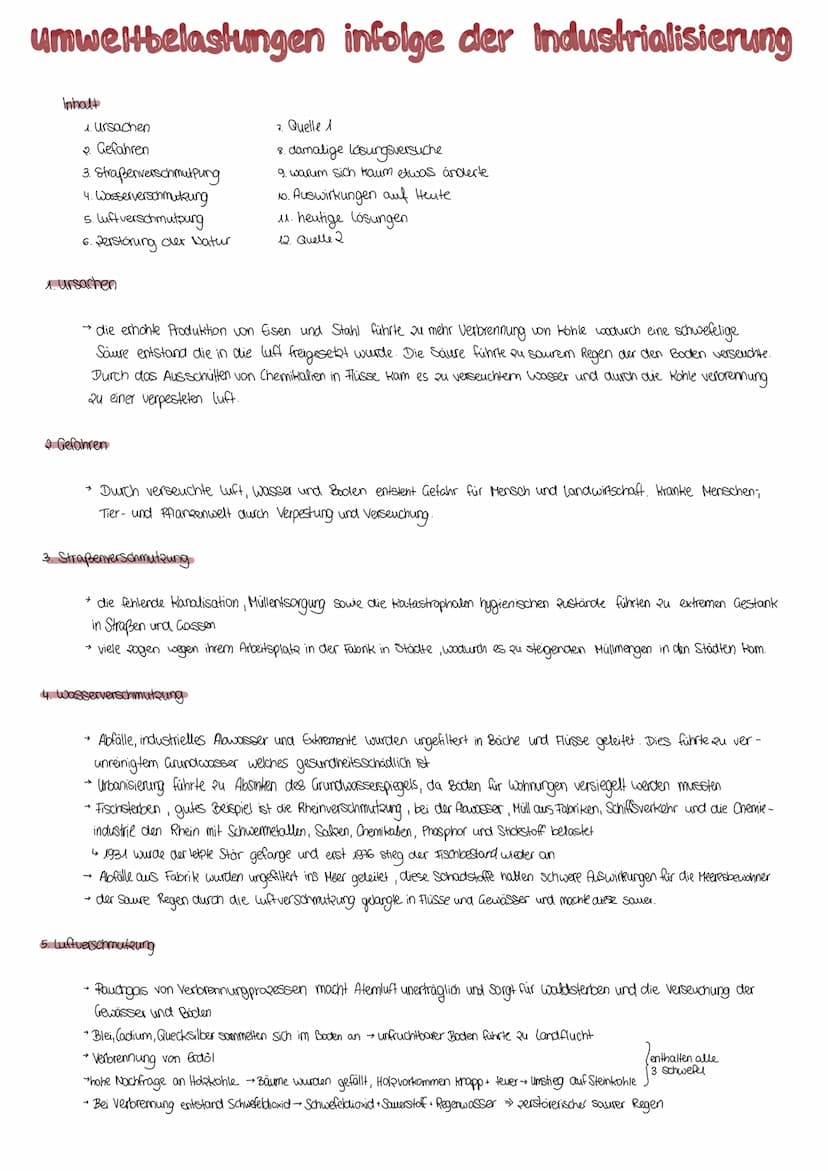 Schuljahr 2021/2022
Datum:
Unterrichtseinheit: Industrialisierung
Fachlehrerin:
Referentin:
Referatsthema: Umweltbelastungen infolge der Ind