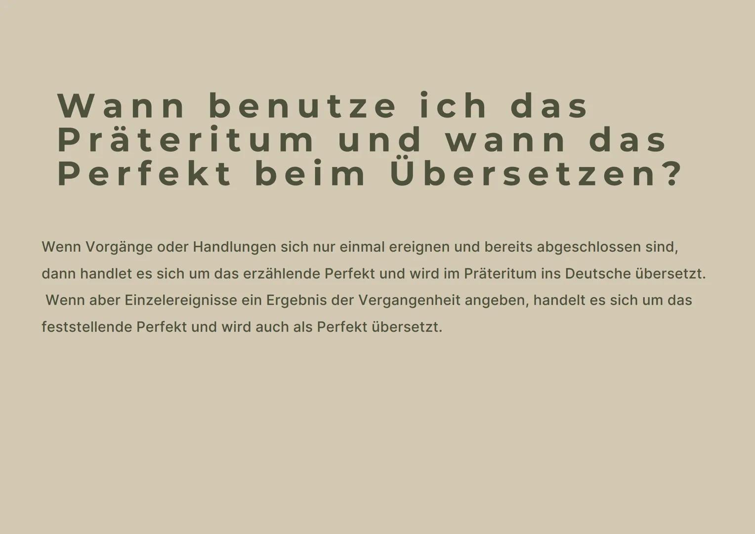 Das Perfekt
Grammatik der Lektion 11 Das Perfekt im Deutschen
- eine im Präsens gebeugte Form von haben/sein + das
Partizip II des Vollverbs
