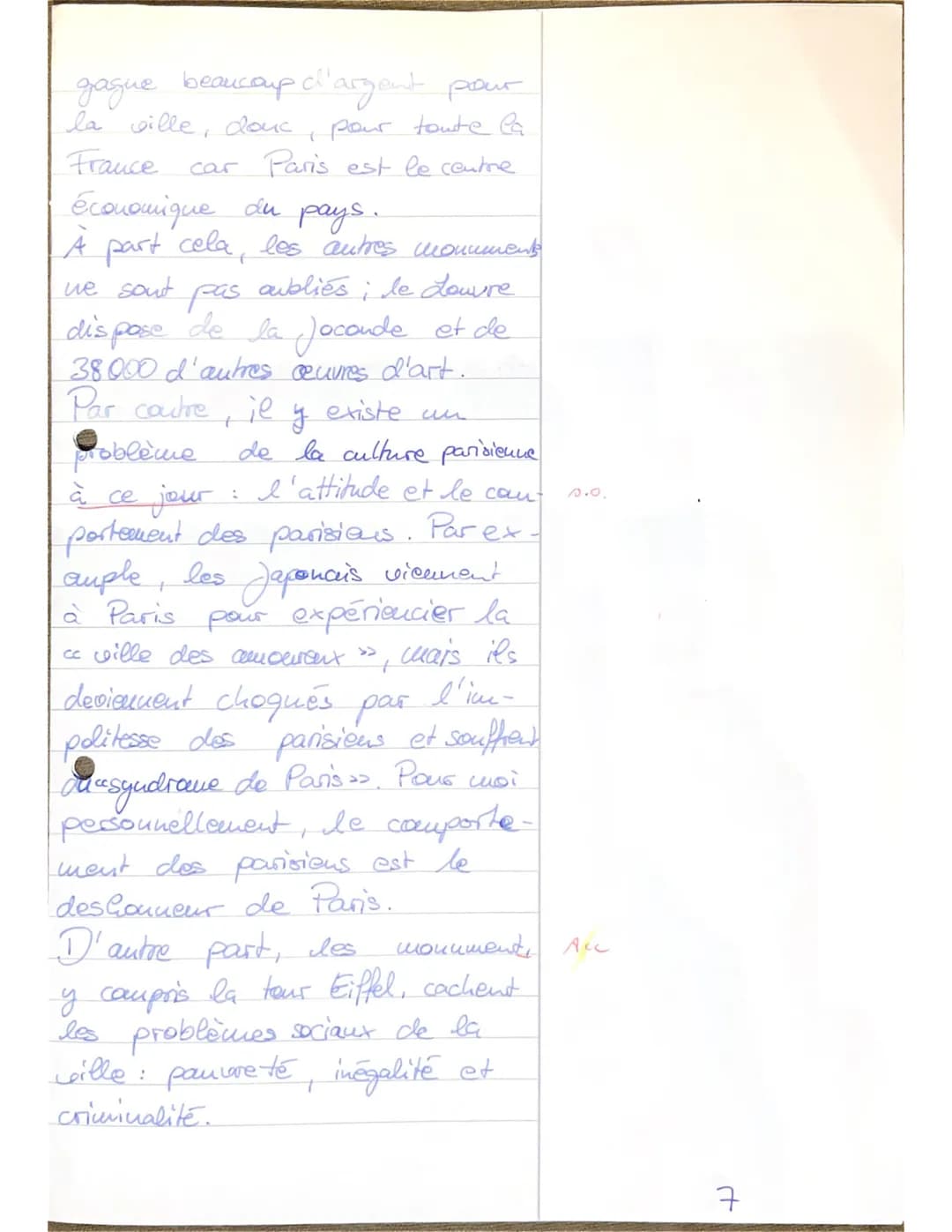 Joël
Les arrondissements de Paris - Karambolage (ARTE)
Klausurtell A: Compréhension auditive (20%) - Version A
Franzosch G1
Ecoutez le repor