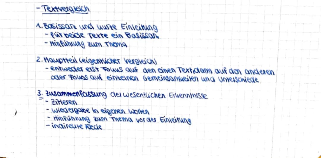 Textvergleich schreiben: Einfache Tipps und Beispiele