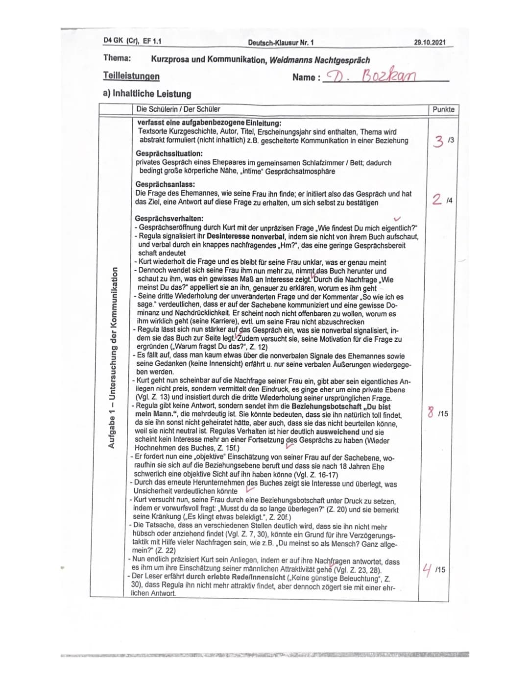 D
Dilara Bozkan
In der kurzgeschichte, Weidmanns 29.10.2021
Nachtgespräche von Martin
Suler, veröffentlicht " 2002
geht es um ein Ehepaar, d