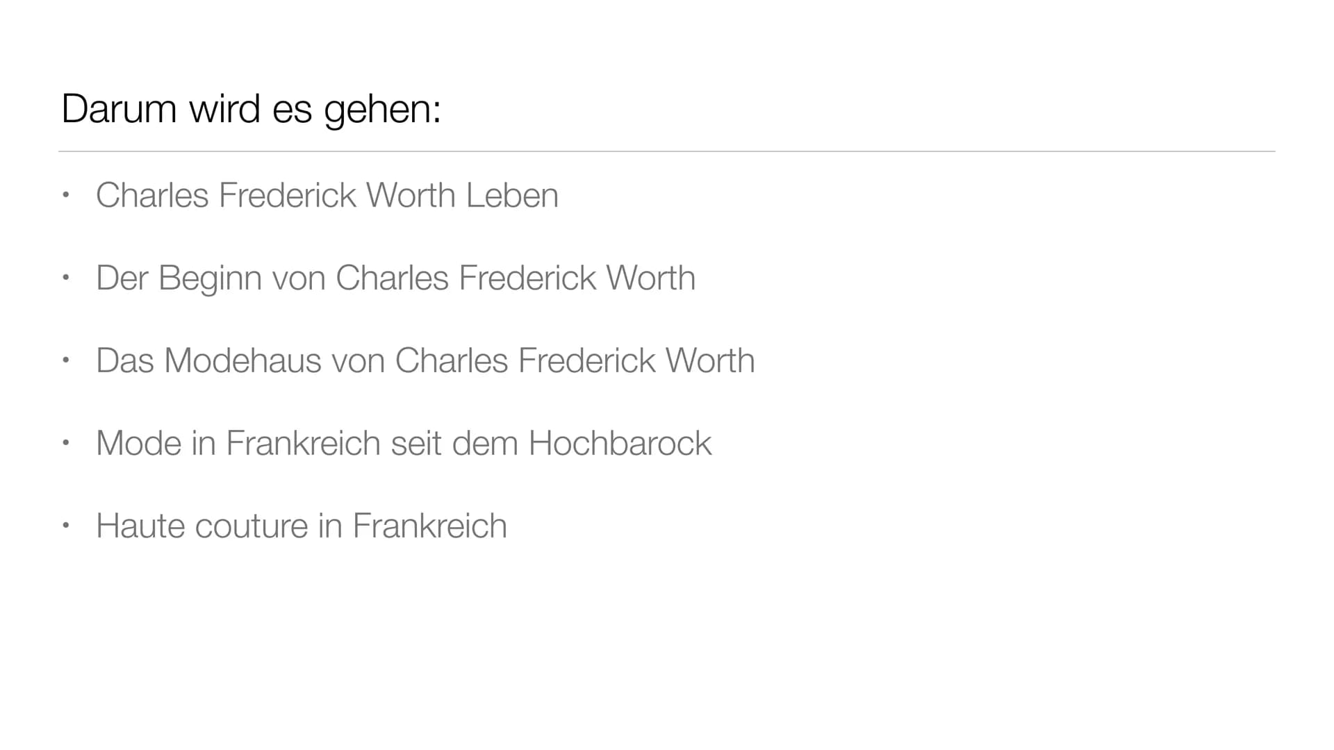 Mode und ihre Entstehung in Frankreich
es
adieux).
1 Mode und ihre Entstehung in Frankreich
es
adieux).
1 Darum wird es gehen:
●
●
●
●
●
Cha
