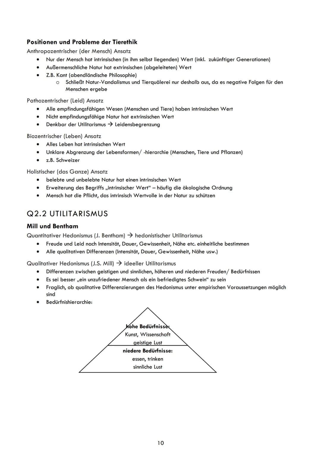 Ethik
Q1.1 ANTHROPOLOGISCHE GRUNDPOSITIONEN:
MENSCHENBILDER
Doppelnatur des Menschen: Vernunft- und Triebwesen (Freud und Kant)
Doppelwesen 