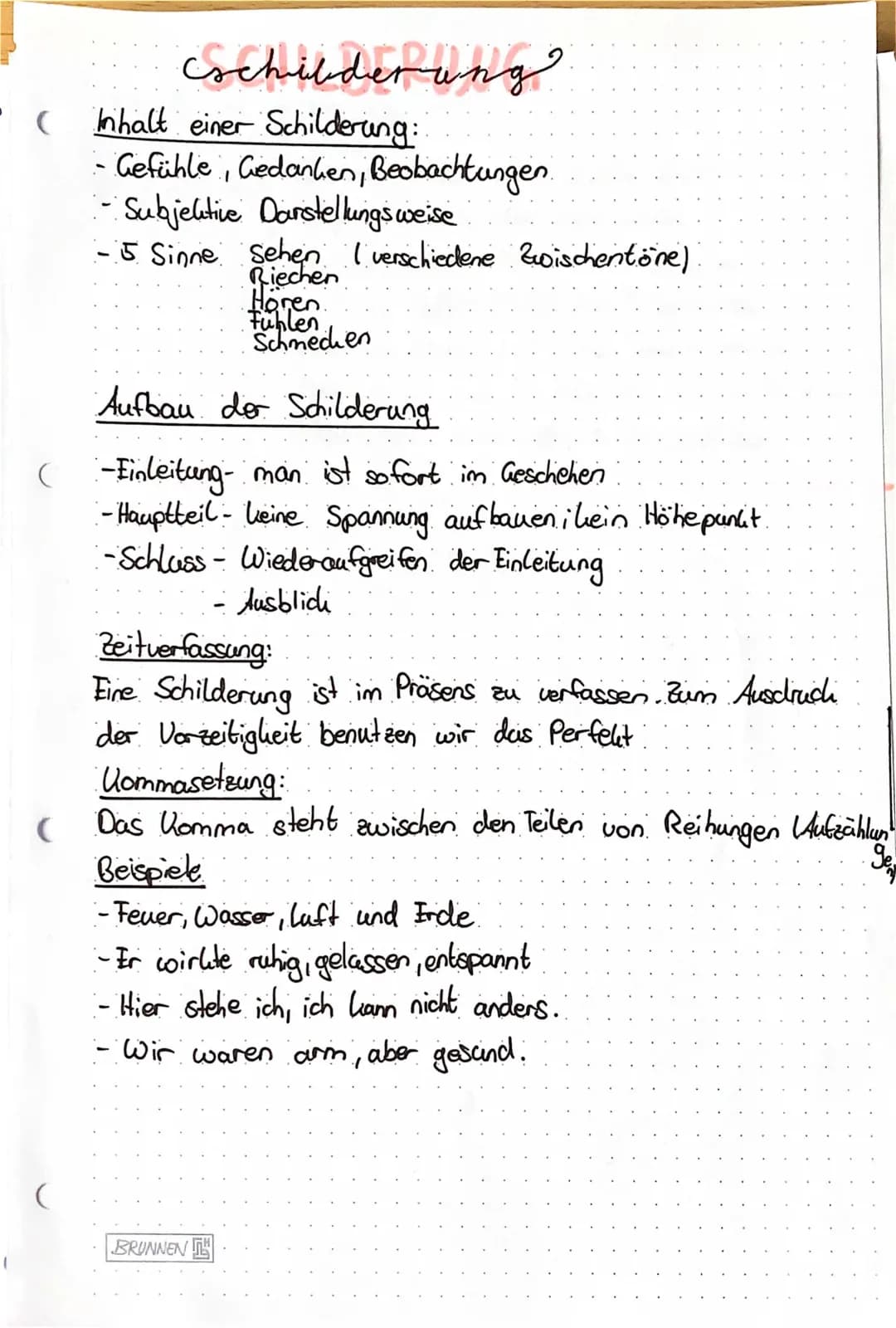 Schilderung