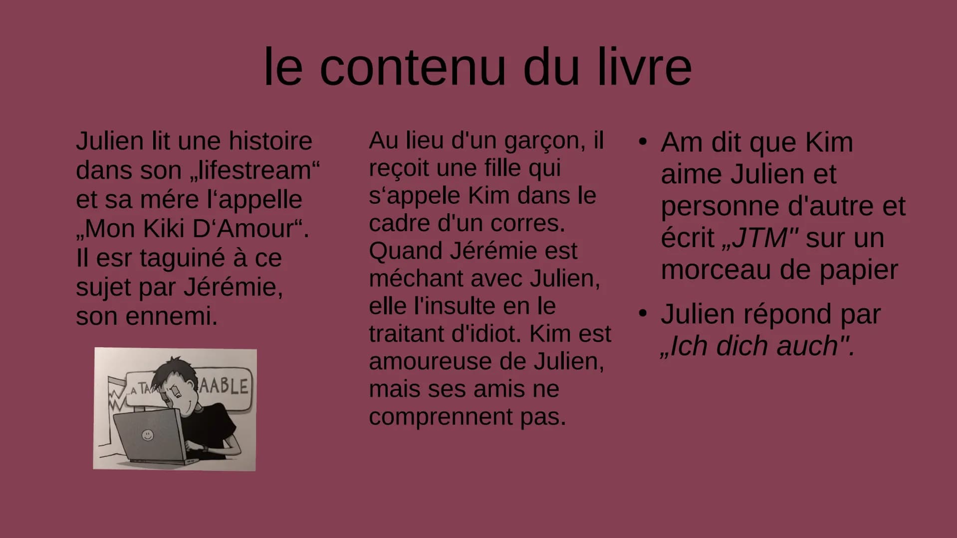 ITM-
fie
JTM-1
Lectures françaises
Marie Gauvillé
JTM - Ich dich auch
Lob
Klett
th auch
JTM
ch
♡
ch
auch
h dich auch! ITM-
fie
JTM-1
Lecture