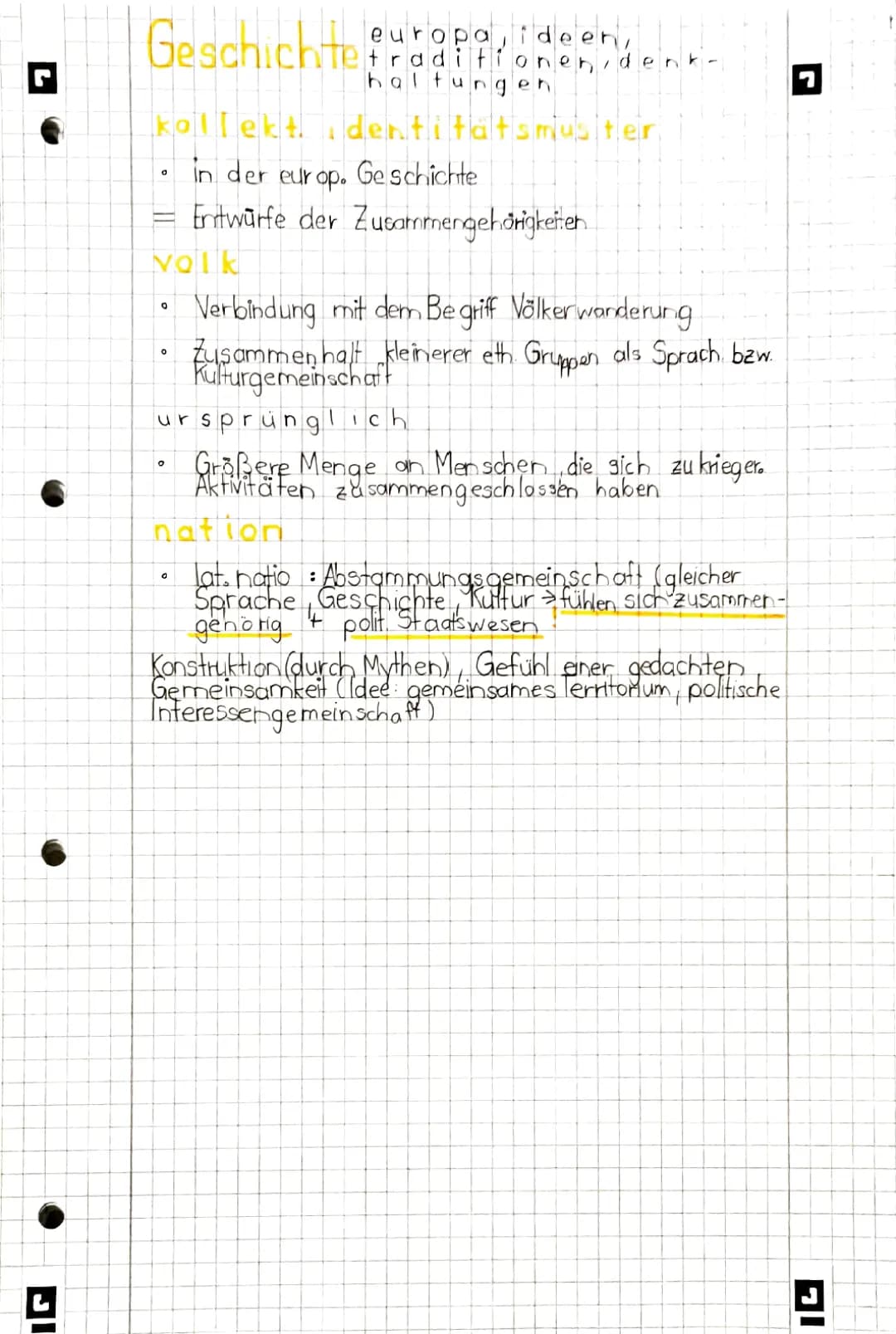 Kollektive Identitätsmuster: Volk und Nation