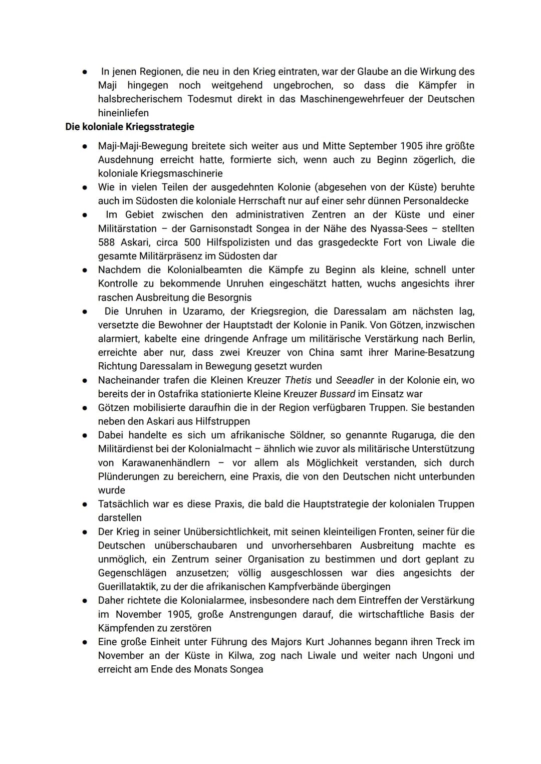 03.03.: HA: Recherche zum Maji-Maji-Aufstand
• Maji-Maji-Aufstand (Maji-Maji-Krieg) von 1905 bis 1907
● war eine Erhebung der afrikanischen 