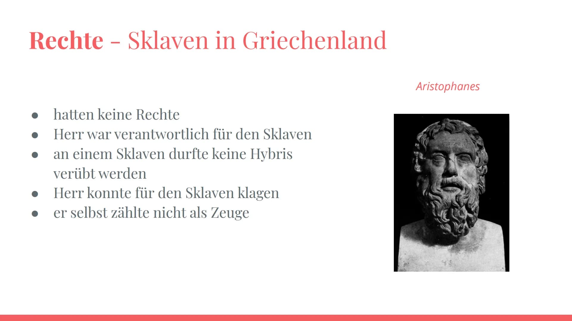 Die Sklaverei in
der Antike und
Moderne Definition Sklaverei
Gliederung
Leitfrage
Die Sklaverei in der griechischen
Antike
Die Sklaverei in 