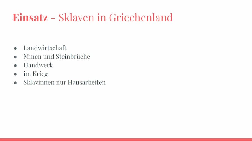 Die Sklaverei in
der Antike und
Moderne Definition Sklaverei
Gliederung
Leitfrage
Die Sklaverei in der griechischen
Antike
Die Sklaverei in 