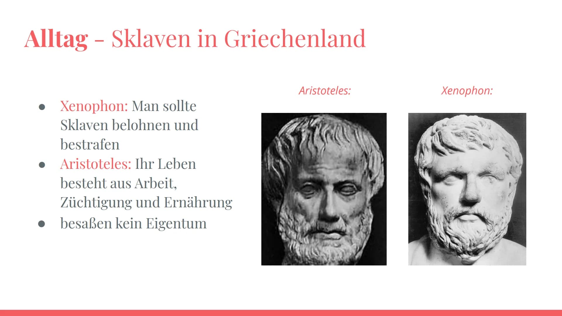 Die Sklaverei in
der Antike und
Moderne Definition Sklaverei
Gliederung
Leitfrage
Die Sklaverei in der griechischen
Antike
Die Sklaverei in 