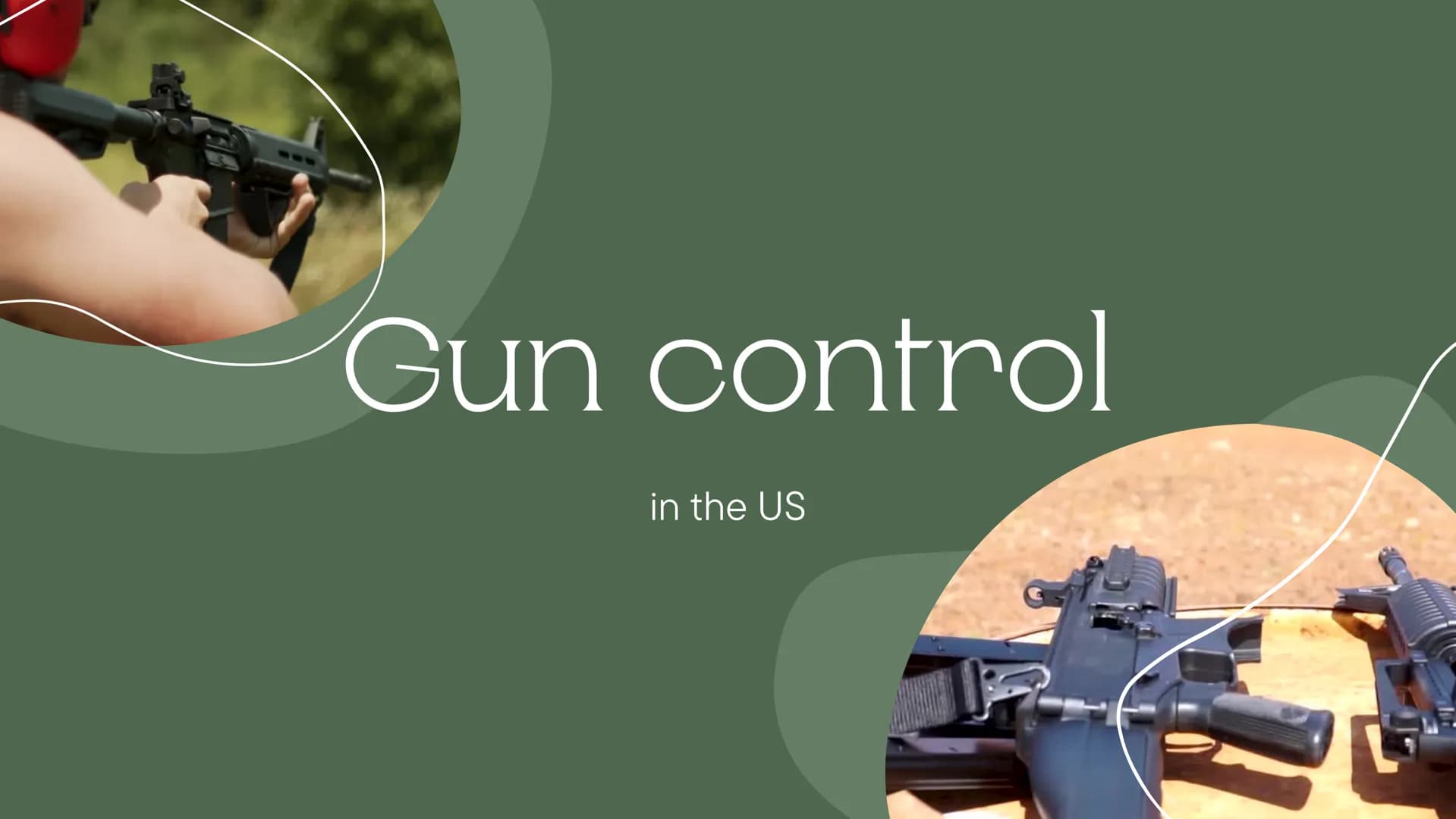 Gun control
in the US by Michelle Wornat
= the regulation of the sale and use of firearms through laws and
policies
Who can buy firearms?
- 