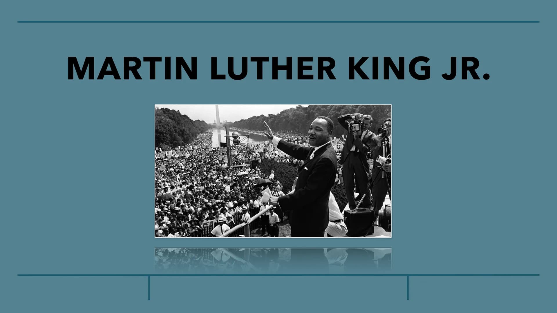 MARTIN LUTHER KING JR. Biography
Education
Spiritual Development
Politcal Activism
STRUCTURE
> King's Dream
Has King's Dream come true?
Sour