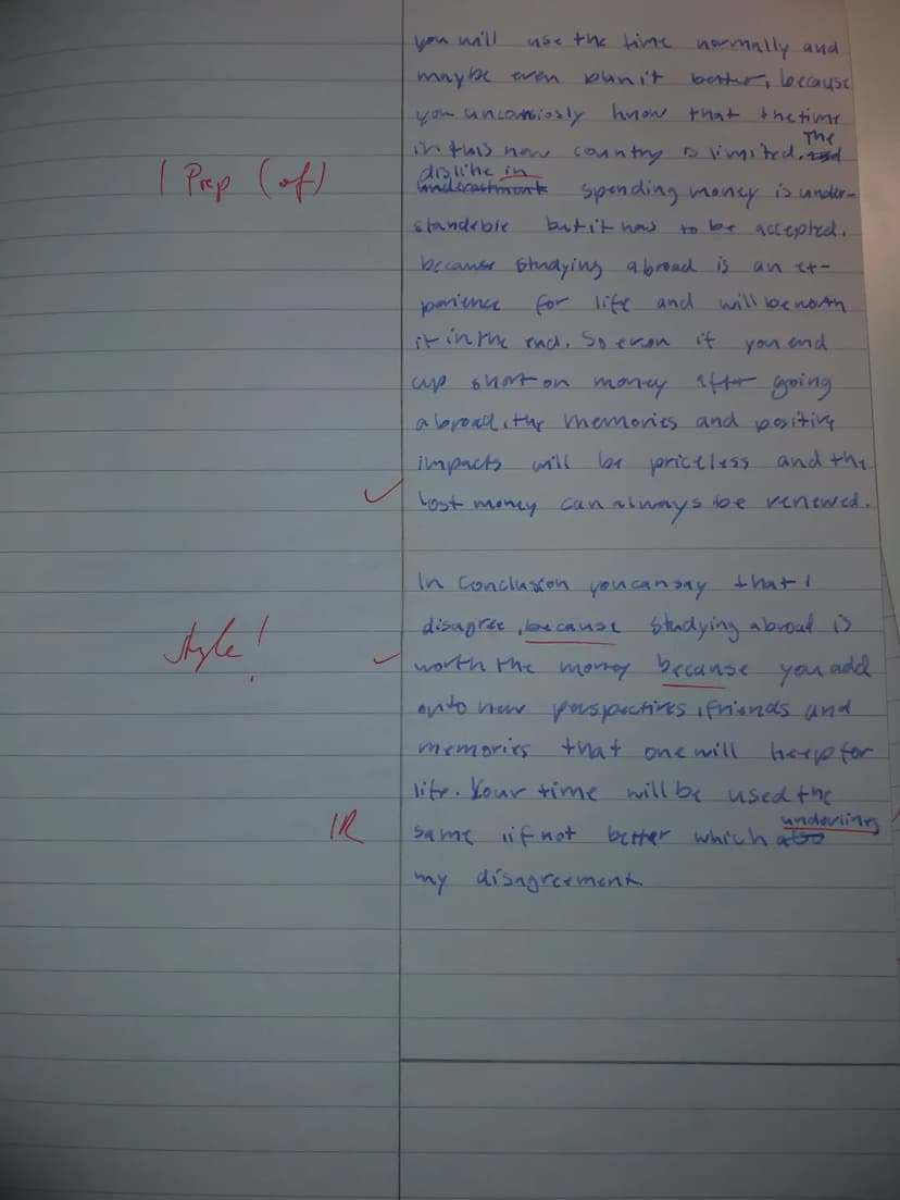 Englisch EF G4
SJ
1. Outline the reasons Michelle Obama gives for and against studying abroad.
(Comprehension) (8 Punkte)
2. Analyse how Mic