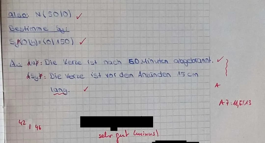 Funktionsgleichung und Schnittpunkte einfach erklärt - Mit Kerzen-Brenndauer Infos!