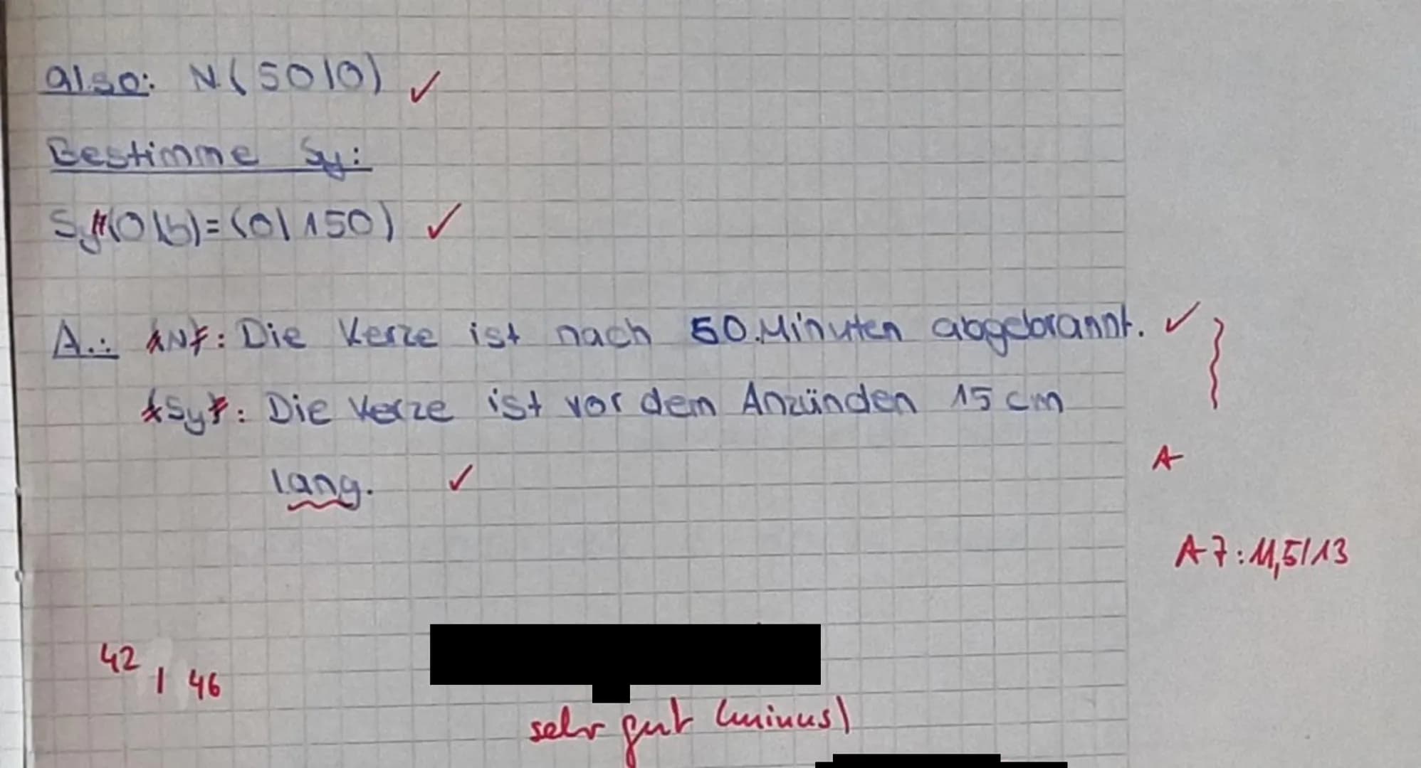 form!
Nr. 3:
b) gigie filx) = 4x + A
2
S...
3.4. (ges. S(x₂12₂)
A3: 919
A4: 313
3. Klassenarbeit:
f₂(x) = -0,25 x + 2,5
Ansatz: f(x) - f₂(x)