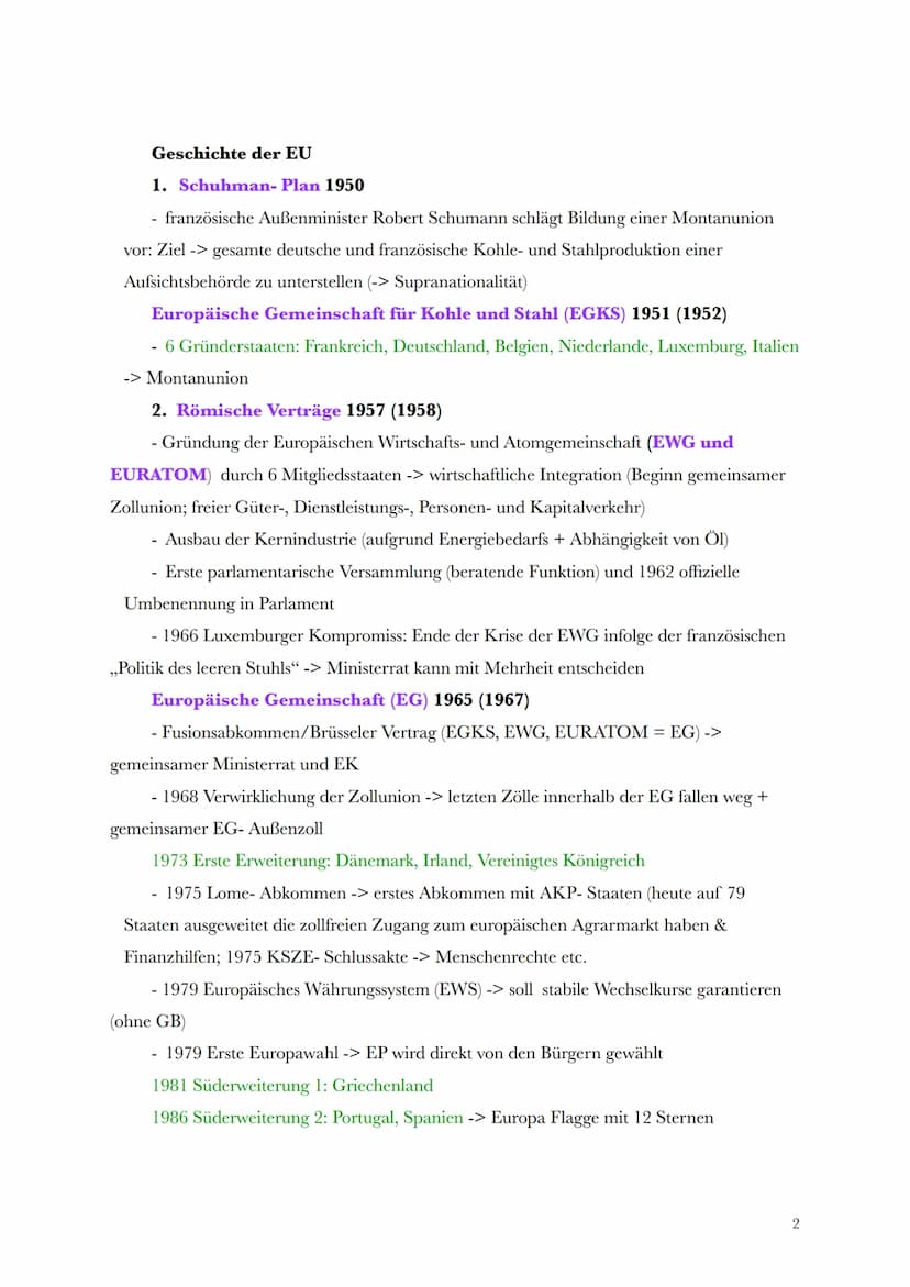 2.2.1
9. Januar 2023
Lernzettel Vorabi EU 2.2.1
Themen AFB1:
- Geschichte der EU (Integrationsprozess)
Die Verträge der EU
- Werte, Ziele, M