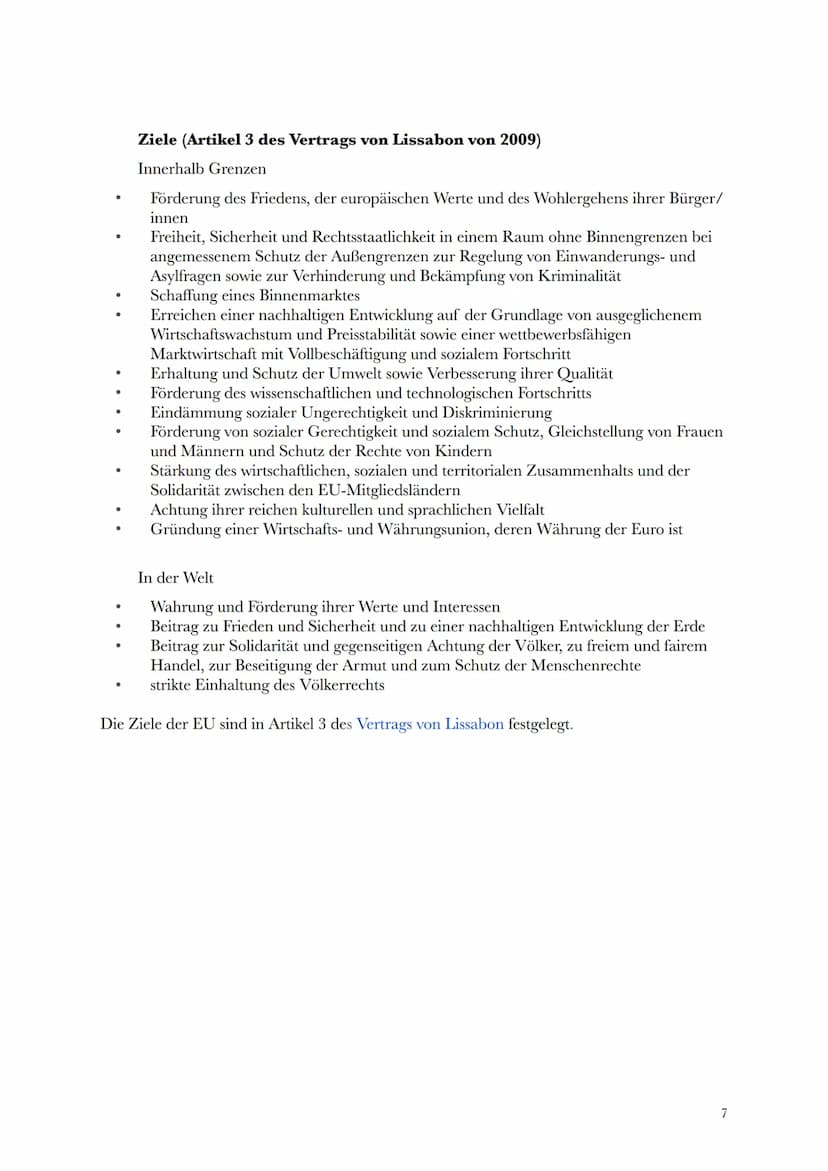 2.2.1
9. Januar 2023
Lernzettel Vorabi EU 2.2.1
Themen AFB1:
- Geschichte der EU (Integrationsprozess)
Die Verträge der EU
- Werte, Ziele, M