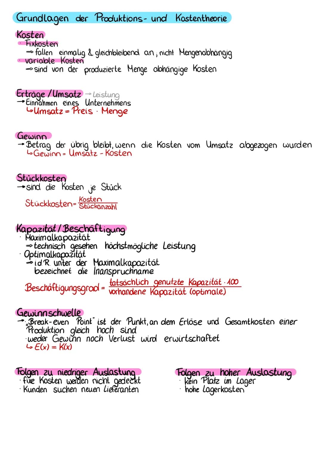 Kennzahlen der Wirtschaftlichkeit
Rentabilität > Verzinsung des eingesetzten Kapitals
immer in angegeben
EK-Rentabilität
dient zur Beurteilu